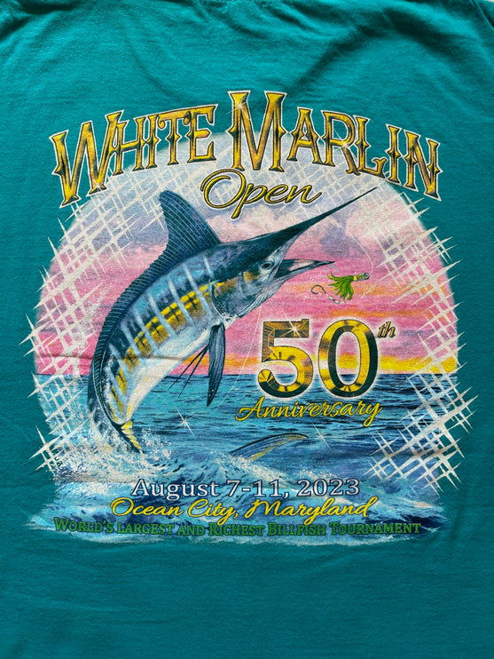 50th anniversary white marlin open tee
