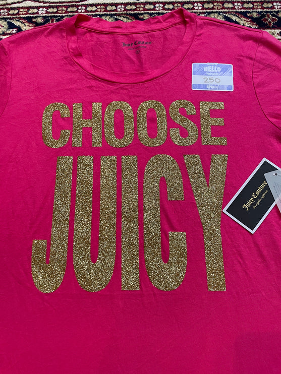 Choose juicy tee with tags