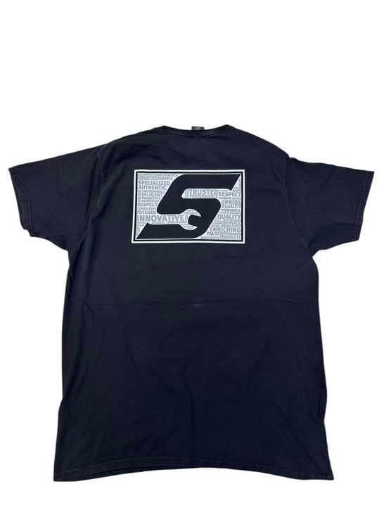 Snap on logo tee