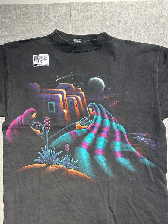 90s habitat adobe moonlight Native American long sleeve tee