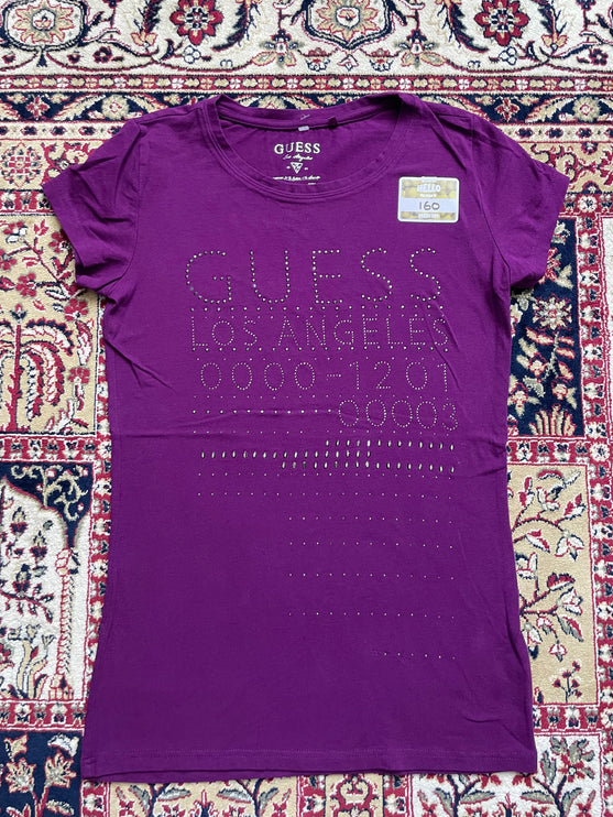 Guess los angeles bedazzled tee