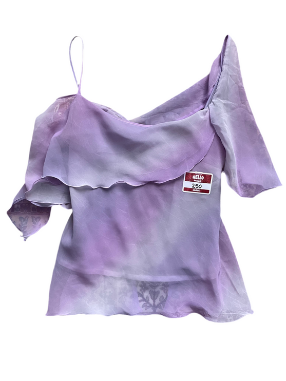 Purple chiffon top