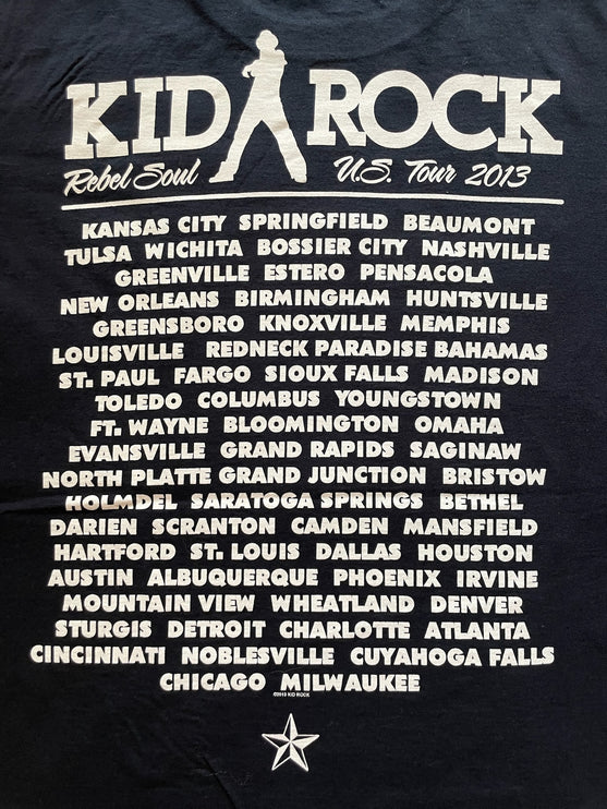 Kid Rock Rebel Soul U.S. Tour 2013 tee