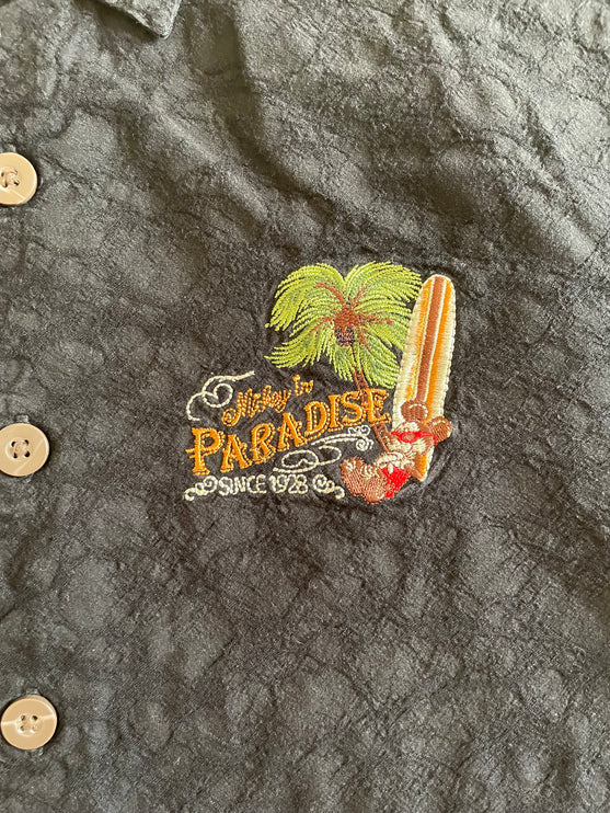 Mickey in paradise button-up shirt