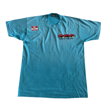 Country trail rides single-stitched tee