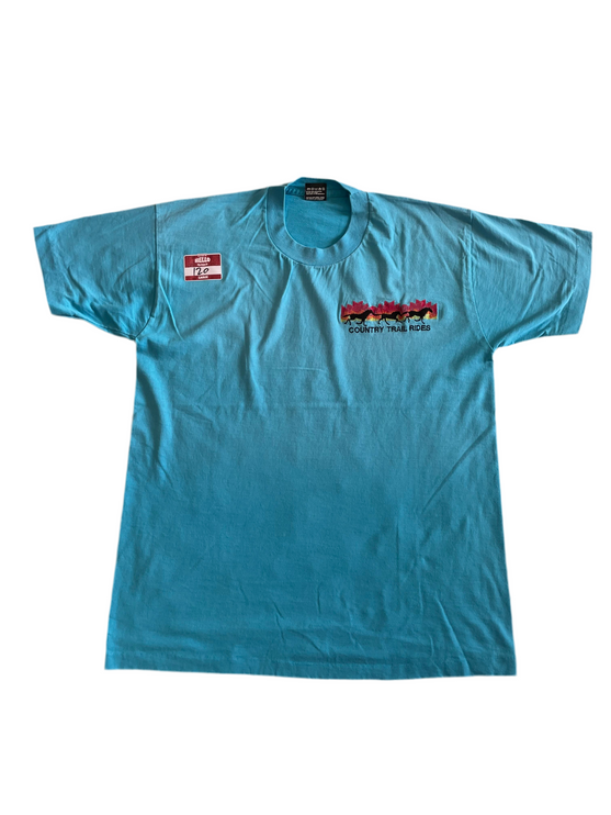 Country trail rides single-stitched tee