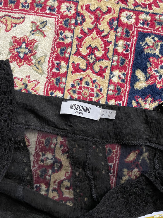 Moschino knitted see through dress