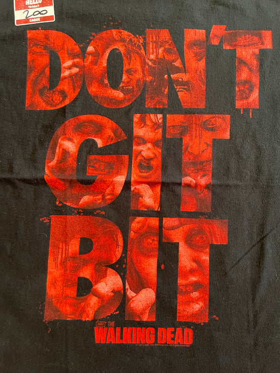 2010 the walking dead don’t git bit tee