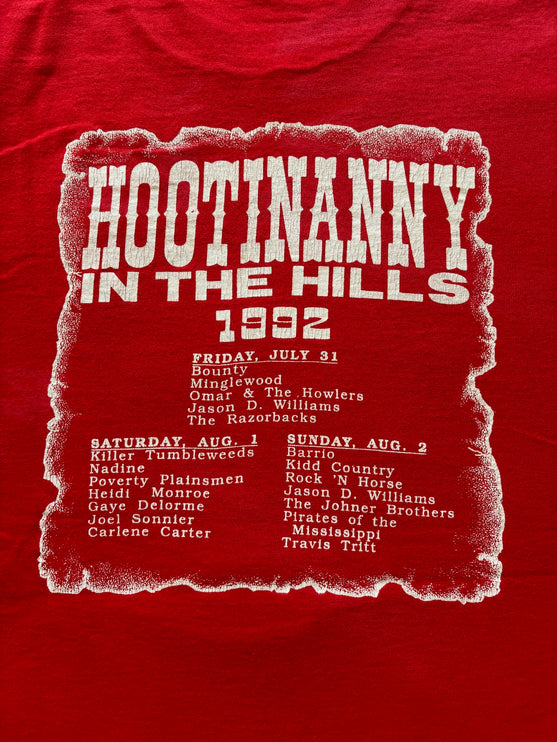 Single-stitched Hootinanny In The Hills tee