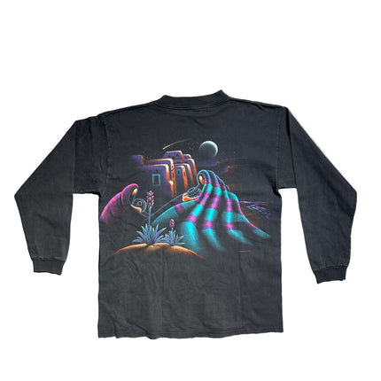 90s habitat adobe moonlight Native American long sleeve tee