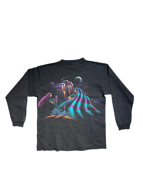 90s habitat adobe moonlight Native American long sleeve tee