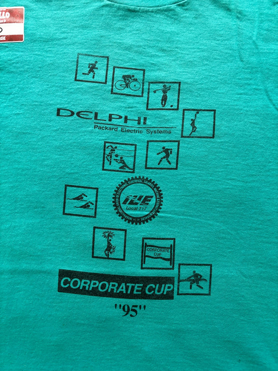 Single-stitched ‘95 Delphi Corporate Cup tee