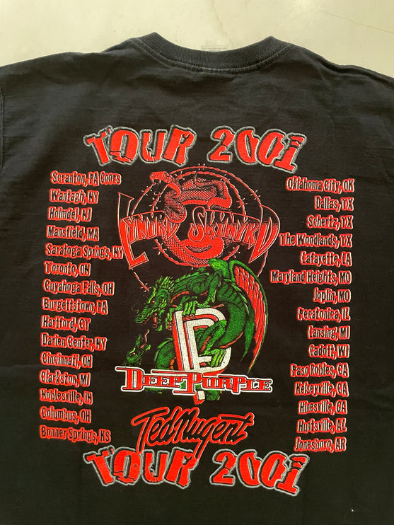 2001 lynyrd skynyrd tour tee