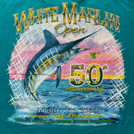 50th anniversary white marlin open tee