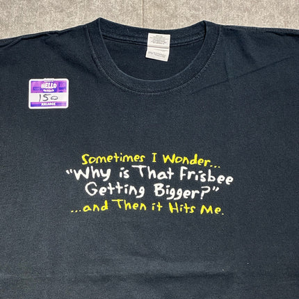 Why is that frisbee getting bigger tee