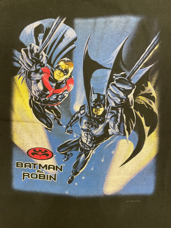 1997 very rare batman & robin single-stitched tee