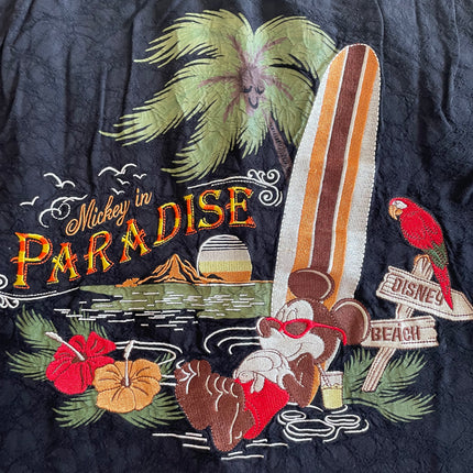 Mickey in paradise button-up shirt