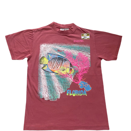 Single-stitched Destin Florida Reef Tropical Fish tee