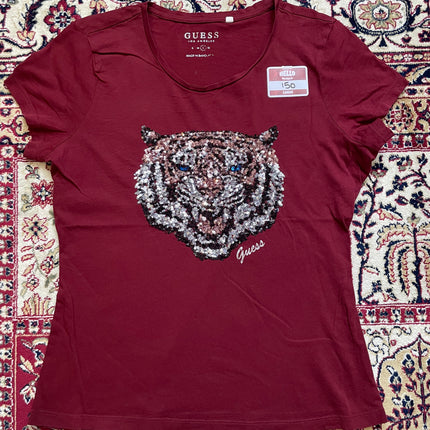 Guess tiger sequins tee