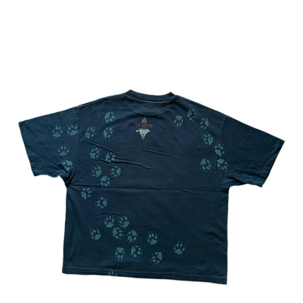Hanes Beefy Wolf print single-stitched tee