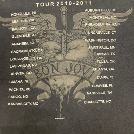 2010-11 bon jovi the circle tour tee