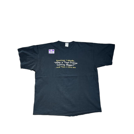 Why is that frisbee getting bigger tee