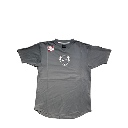 Nike logo grey jersey tee