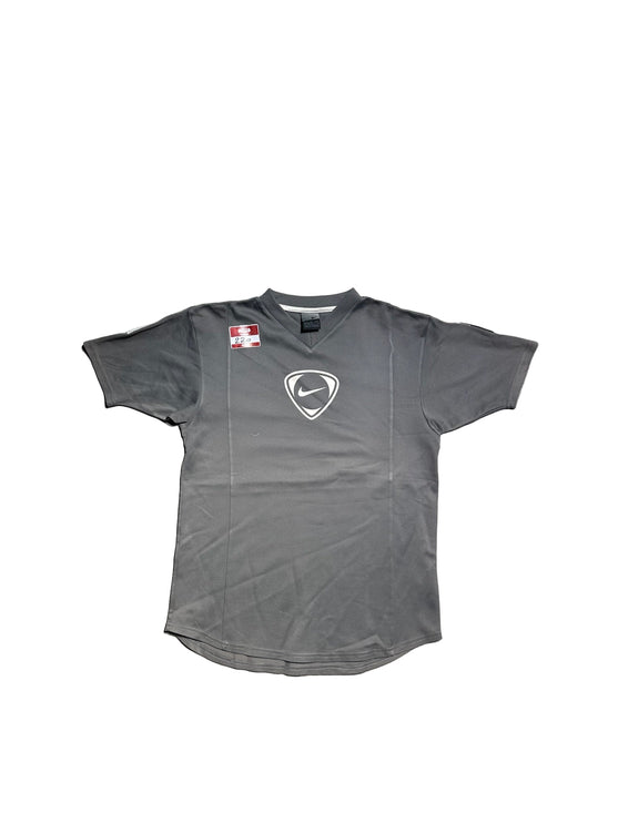 Nike logo grey jersey tee