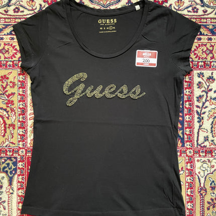 Guess crochet logo tee