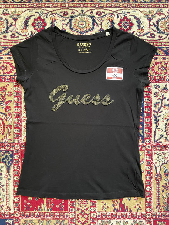 Guess crochet logo tee
