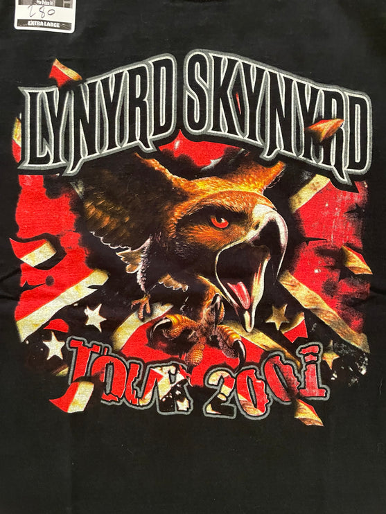 2001 lynyrd skynyrd tour tee