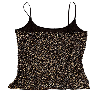 Brown sequins top