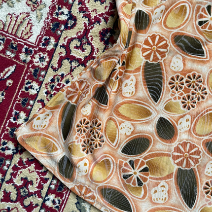Orange printed top
