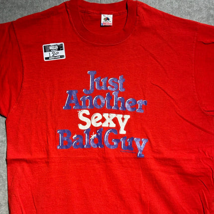 90s just another sexy bald guy single-stitched tee