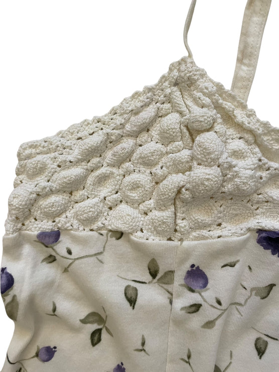 Victoria’s secret floral crochet top