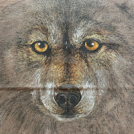 Single-stitched San Diego Zoo Wolf print tee