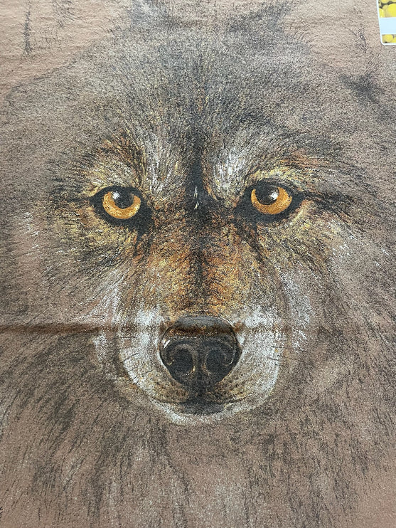 Single-stitched San Diego Zoo Wolf print tee