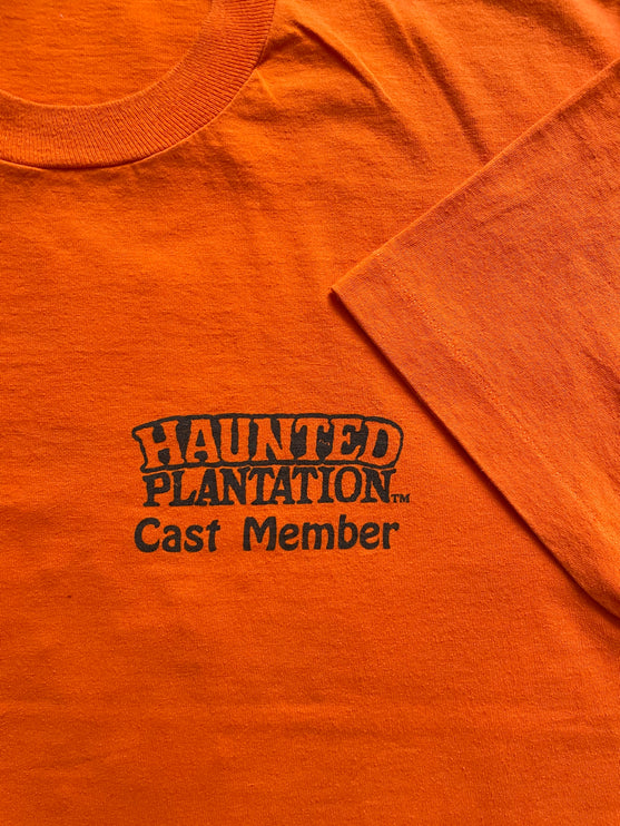 Haunted plantation single-stitched cast member tee