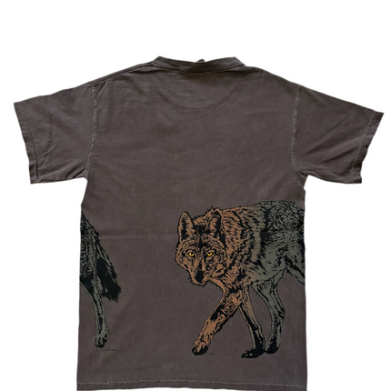 All over print wolf tee