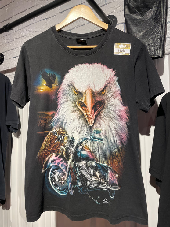 Eagle and bike tee