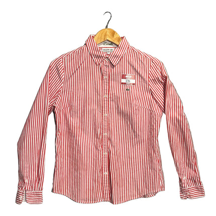 Lacoste red and white vintage shirt