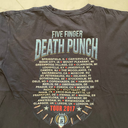 2017 five finger death punch tour tee