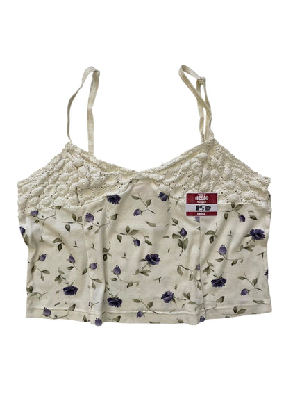 Victoria’s secret floral crochet top
