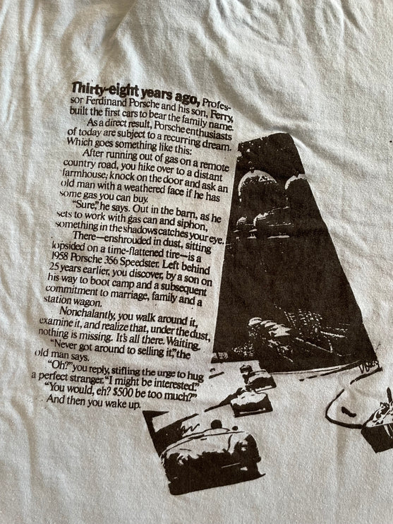 Rare Porsche single-stitched tee