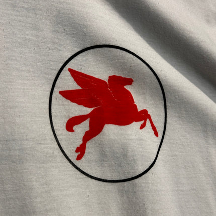 Mobil white vintage Tshirt