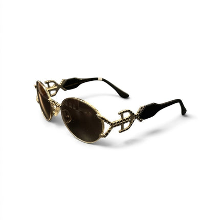 Vintage Oval Frame Designer Sunglasses
