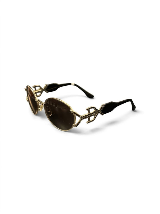 Vintage Oval Frame Designer Sunglasses