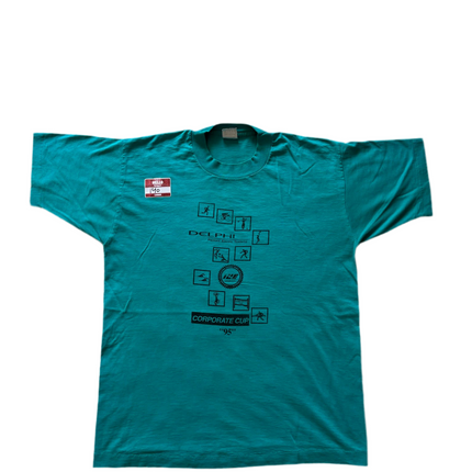 Single-stitched ‘95 Delphi Corporate Cup tee