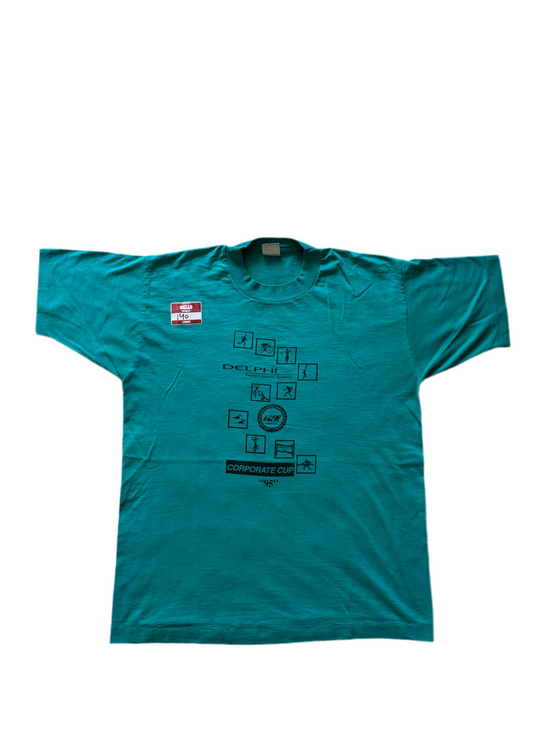 Single-stitched ‘95 Delphi Corporate Cup tee