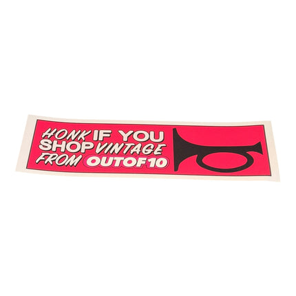 Honk If You Shop Vintage bumper sticker
